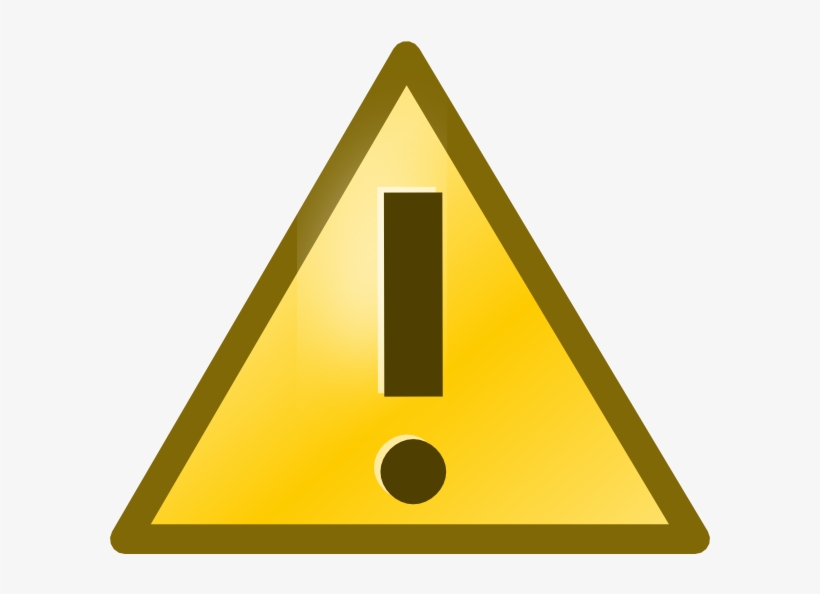 Triangle Clipart Small - Yellow Exclamation Mark Png, transparent png download