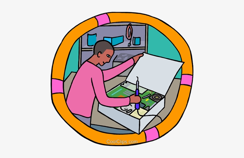 Electronics Technician Royalty Free Vector Clip Art - Single-minute Exchange Of Die, transparent png download