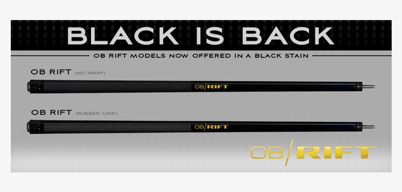 Ob Rift Break Cues Black Banner - Break Cues, transparent png download