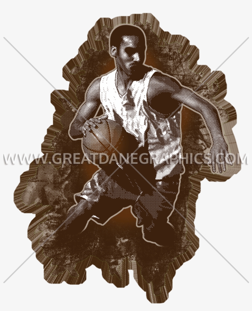 Basketball Scribble - Printed T-shirt, transparent png download
