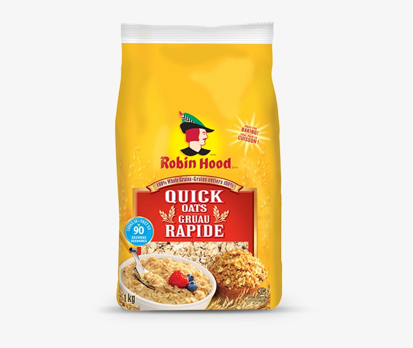 Robin Hood® Quick Oats - Robin Hood Flour, transparent png download