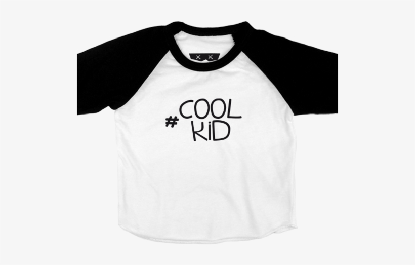 Hashtag Cool Kid Tee - Raglan Sleeve, transparent png download