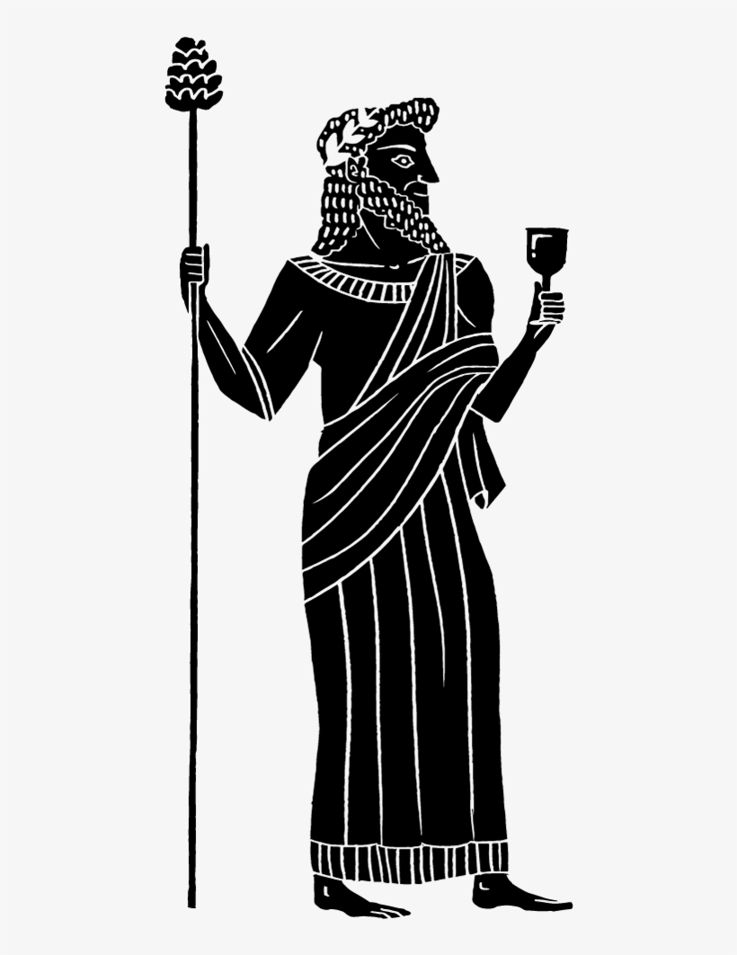 Illustration Of Dionysus - Dionysos Icon, transparent png download