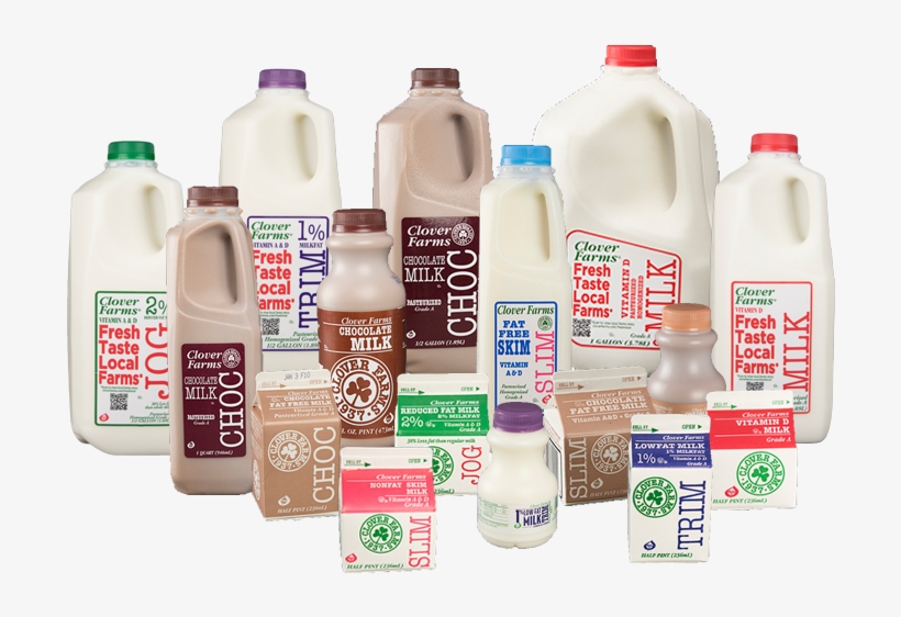 Milk - Clover Farms Clover Vitamin D Milk, transparent png download