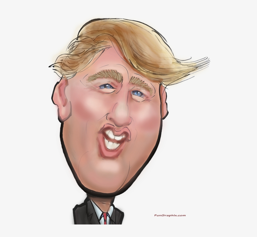 Bleed Area May Not Be Visible - Digital Art Donald Trump, transparent png download