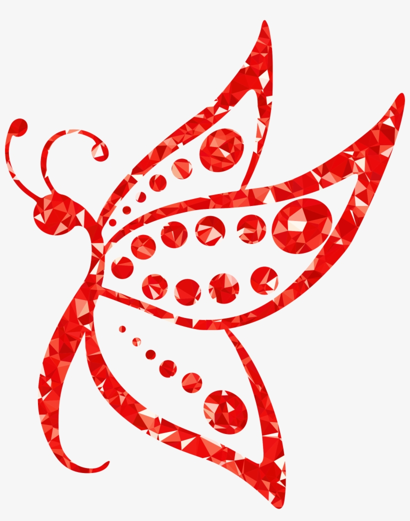 This Free Icons Png Design Of Ruby Spotted Butterfly, transparent png download