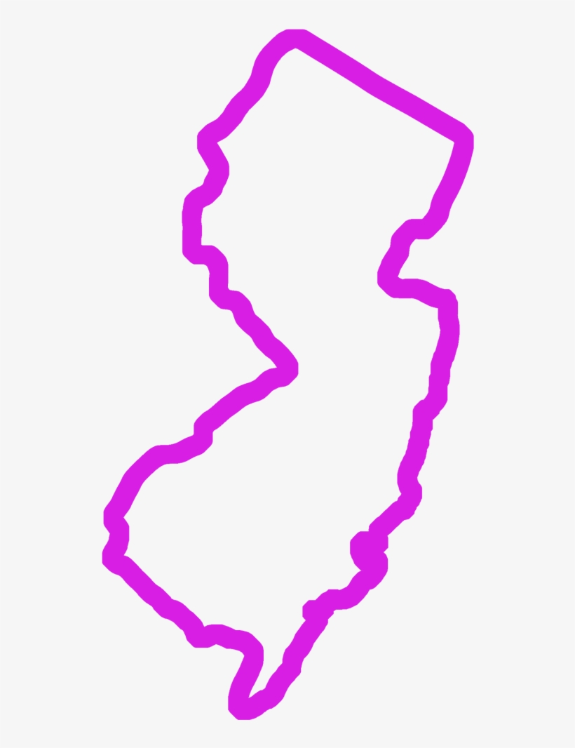 Southhampton, New Jersey - New Jersey State Outline, transparent png download