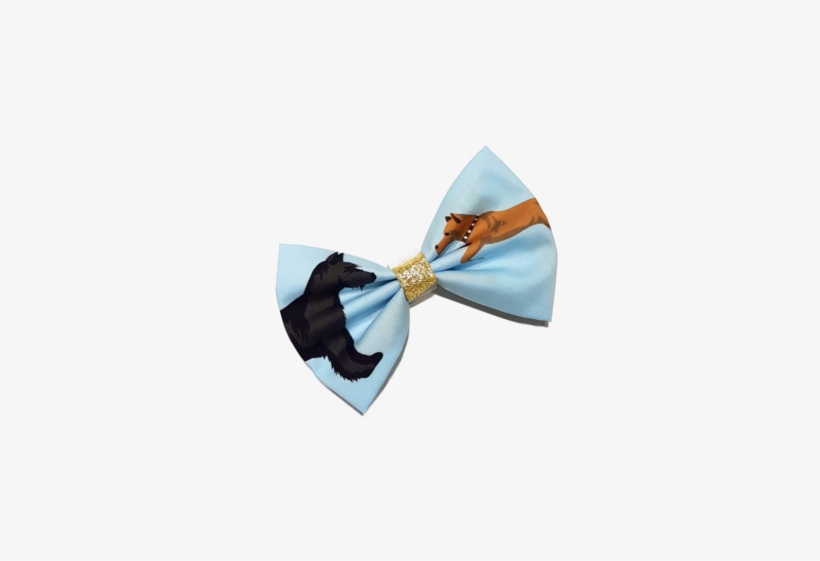 Poochy Dog Prints Bowtie - Dog, transparent png download