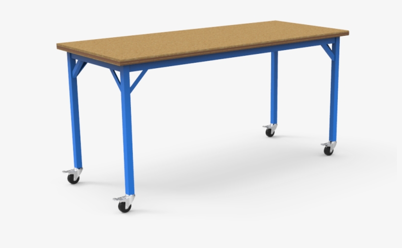 Toro Dura Blue Table With Shoptop® Square, Fixed Legs - Table, transparent png download