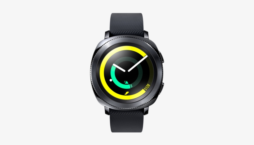 Samsung Gear Sport 2017, Black - Samsung Gear Sport Black Smartwatch, transparent png download