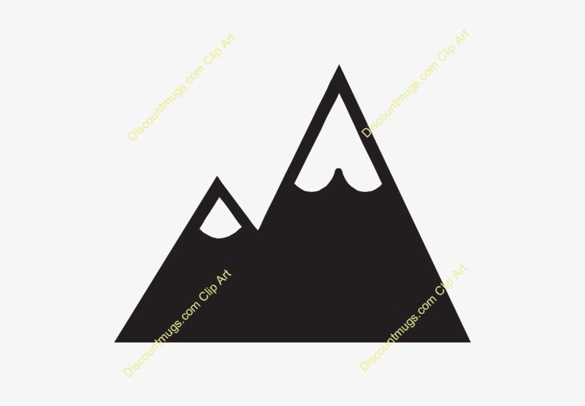 Image Result For Solid Mountain Peak Drawing - Mountain Clipart Free Black And White, transparent png download