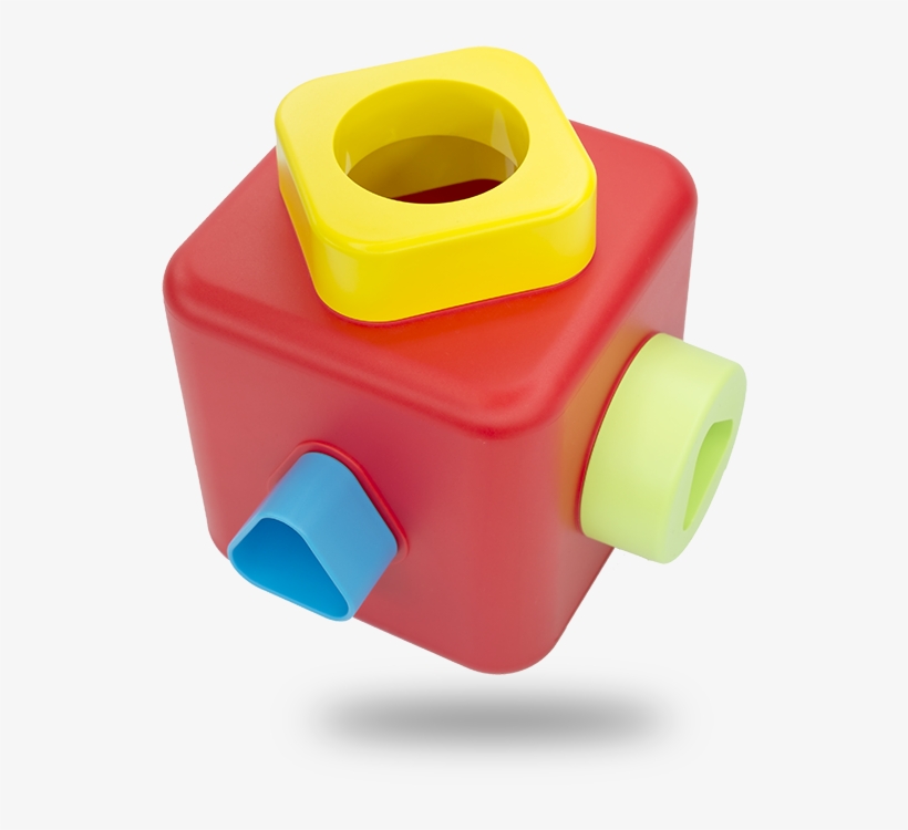 The Shape Sorting And Stacking Cube Is Great For Babies - Baby Toys, transparent png download