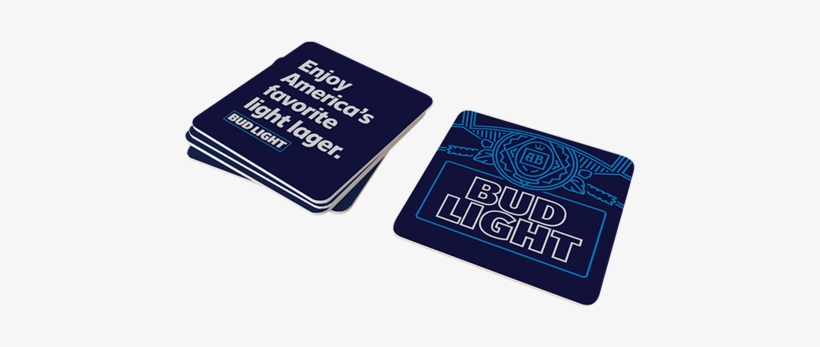 Bud Light Retro Logo Coaster Sleeve - Logo, transparent png download