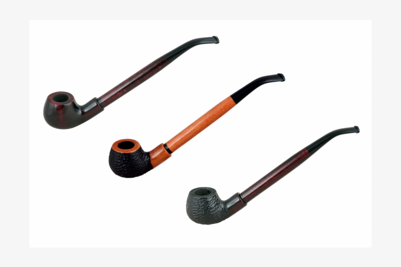 #69 Bent Long Churchwarden Pearwood Tobacco Smoking - Tobacco Pipe, transparent png download