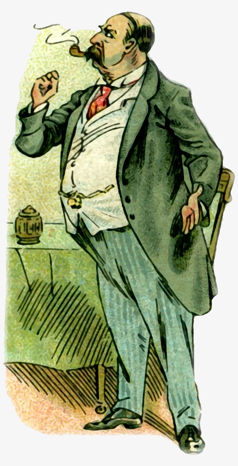 Man Elderly Smoking Smoke Pipe 1348412 - คน ชรา สูบ บุหรี่ Png, transparent png download