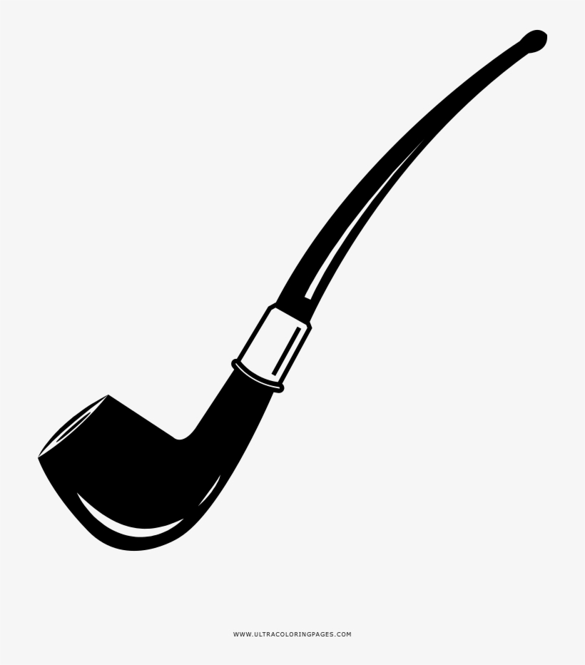 Tobacco Pipe Coloring Page - Cachimbo Desenho Png, transparent png download
