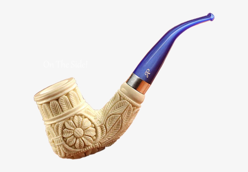 Pipe Blue Stem - Billiard Meerschaum 9mm Filter Pipes, transparent png download