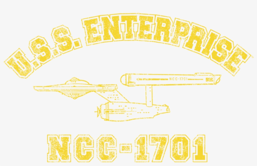 Star Trek Enterprise Athletic Men's Regular Fit T-shirt - Star Trek/enterprise Athletic Adult Ringer Heather/navy, transparent png download