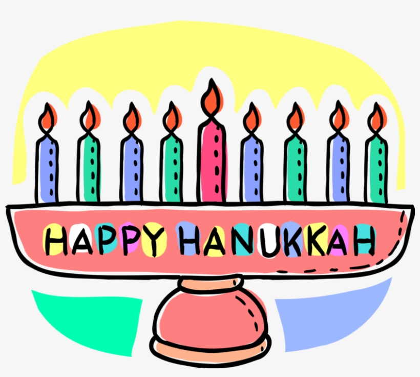 Vector Illustration Of Jewish Holiday Chanukah Hanukkah, transparent png download