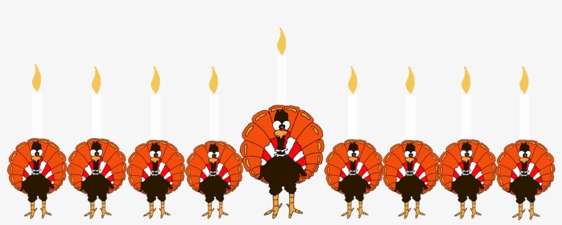 Thanksgivukkah Turkey Menorah - Thanksgivukkah, transparent png download