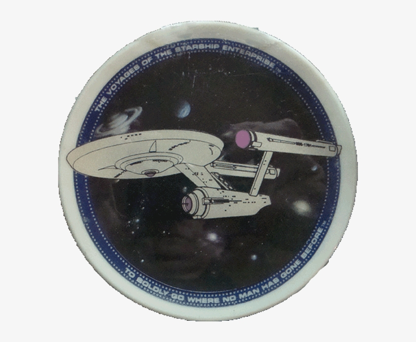 Original Starship Enterprise Mini Collector's Plate, transparent png download