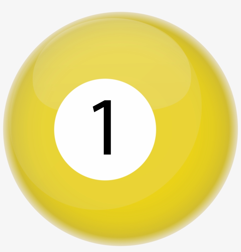 Billiard Ball Png High-quality Image - 1 Ball In Pool, transparent png download