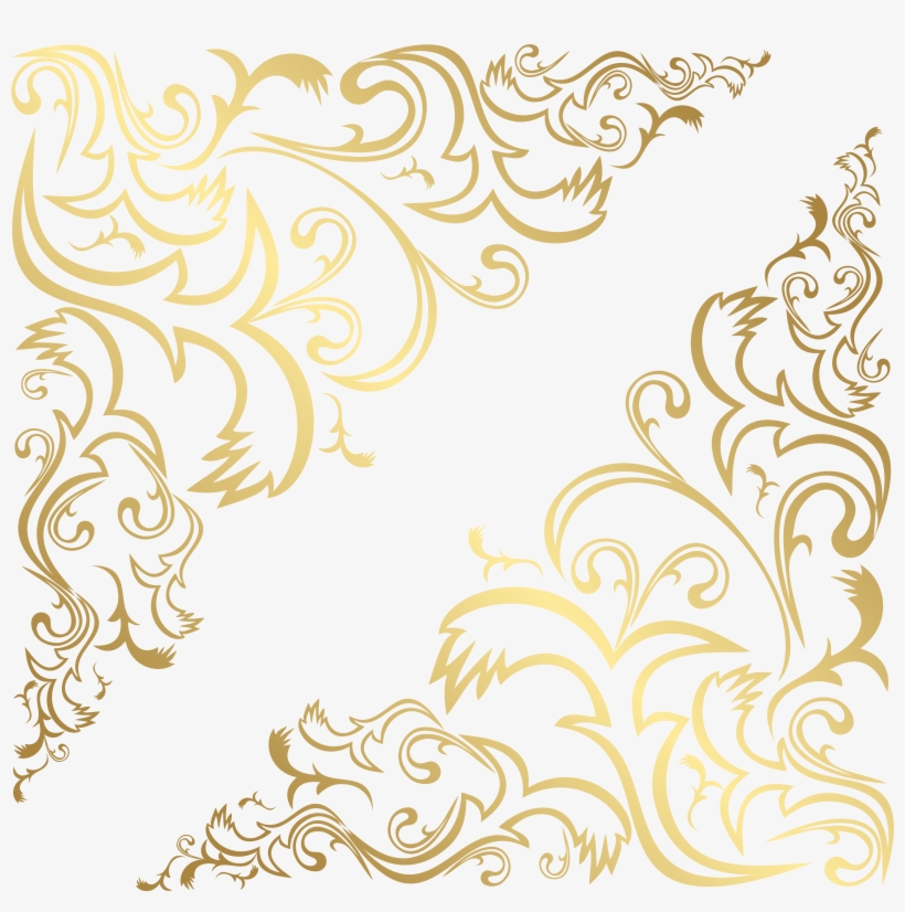 Gold Corner Designs Png Download, transparent png download