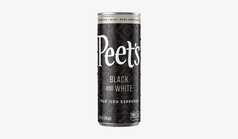 Black And White Iced Espresso 8oz - Peet's Iced Espresso, transparent png download
