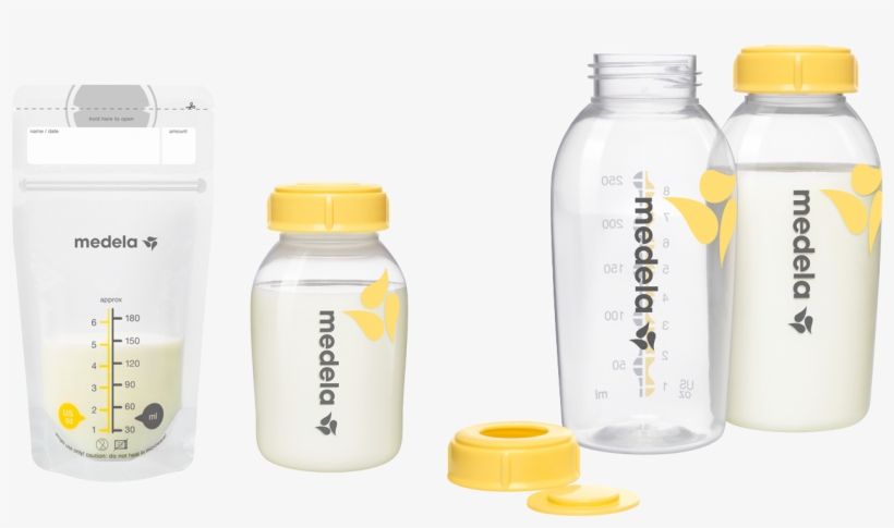 Breast Milk Collecting - Medela Bottle-feeding Bottle Breast Milk 250 Ml For, transparent png download