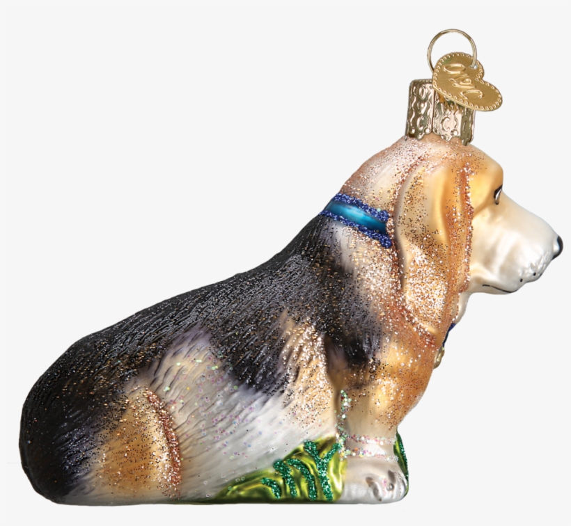 Basset Hound Ornament - Bassett Hound Glass Ornament By Old World Christmas, transparent png download