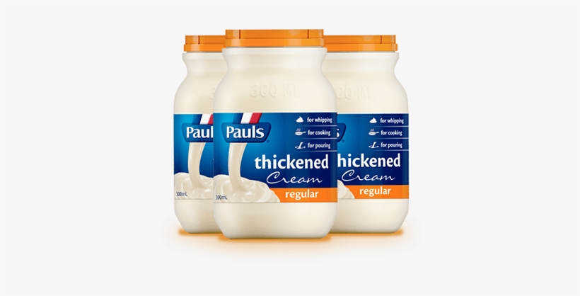 Cream - Pauls Thickened Cream 300ml, transparent png download