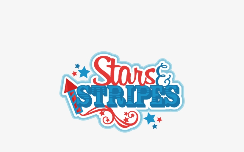 Patriotic Stars Png Stars & Stripes Title Svg Scrapbook - Stars And Stripes Images Clip Art, transparent png download