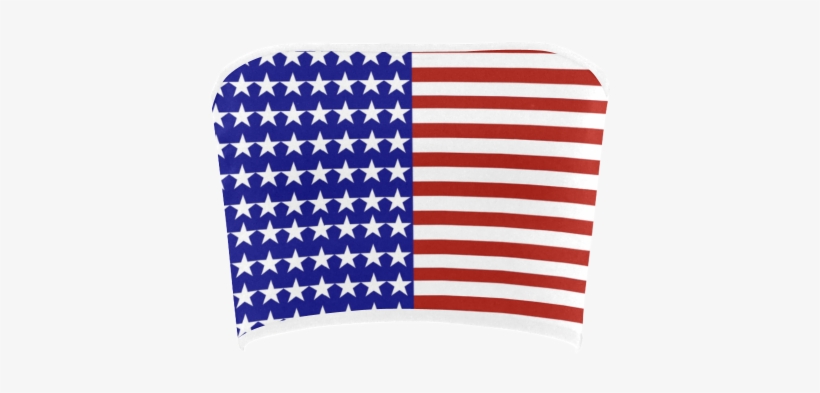 Usa Patriotic Stars & Stripes Bandeau Top - Museum Of Modern Art, transparent png download