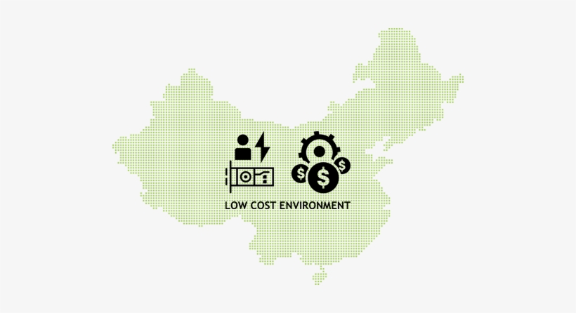 China Map Green With Icon - Icon, transparent png download
