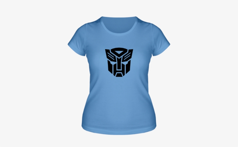 Футболка Женская Autobots Logo Цвет Голубой - Autobot Shield Solid Large Tote Bag, Natural, Large, transparent png download