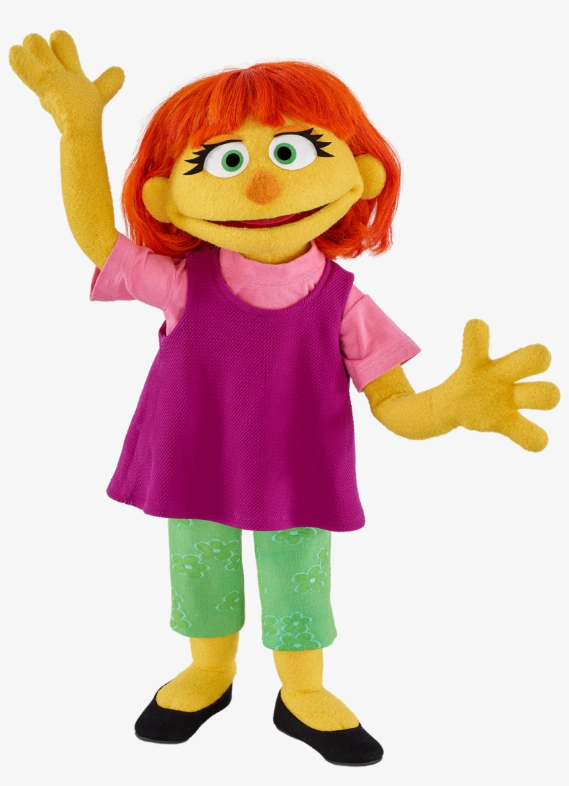 Julia's Arrival To Sesame Street Is Part Of An Ongoing - Elmo, transparent png download