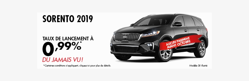 Sorento Financement 05072018-2 - Kia Sorento 2019 Colors, transparent png download