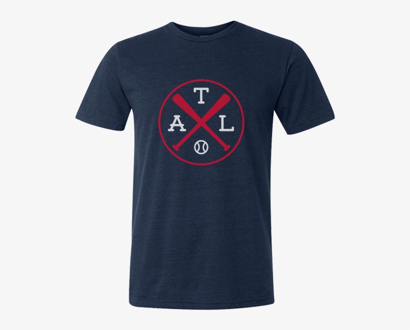 Atl Crossed Baseball Bats T-shirt - Shirt, transparent png download