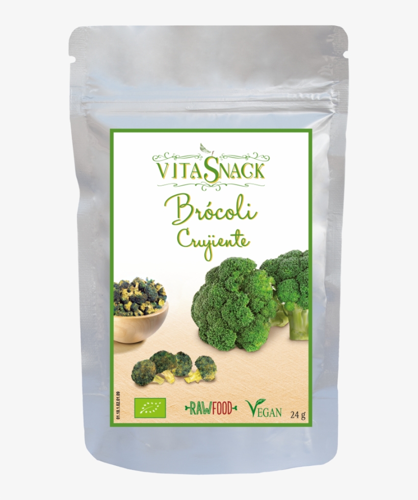 Brocoli Crujiente Snack Eco Vitasnack 24g - Vitasnack Organic Broccoli Crunch 24g, transparent png download