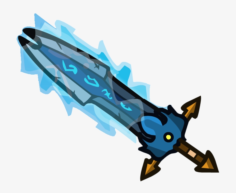 Ice Blade Of Gods - Helmet Heroes Swords, transparent png download