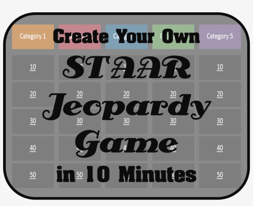 Create Your Own Staar Jeopardy Game - Sinorama, transparent png download