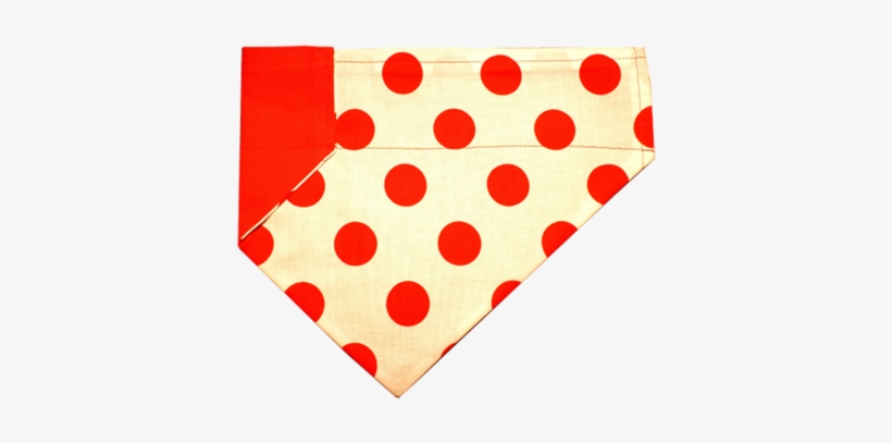 Red Polka Dot Dog Bandana - Paper, transparent png download