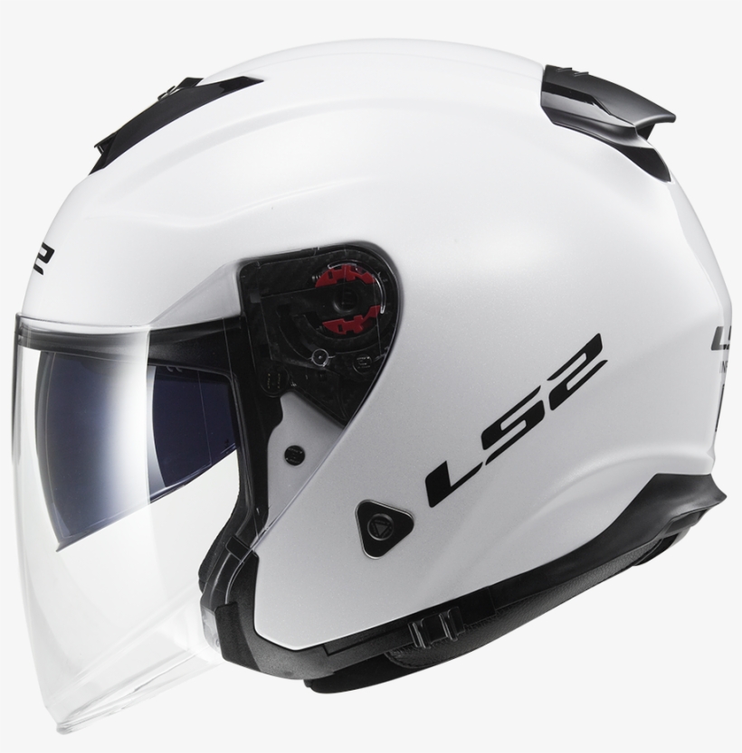 Ls2 Infinity White Open Face Helmet - Size Xl In White, transparent png download