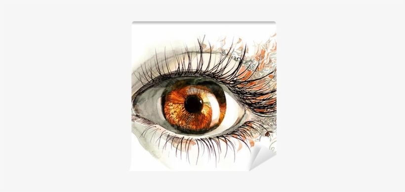 Green Eyes Painting, transparent png download