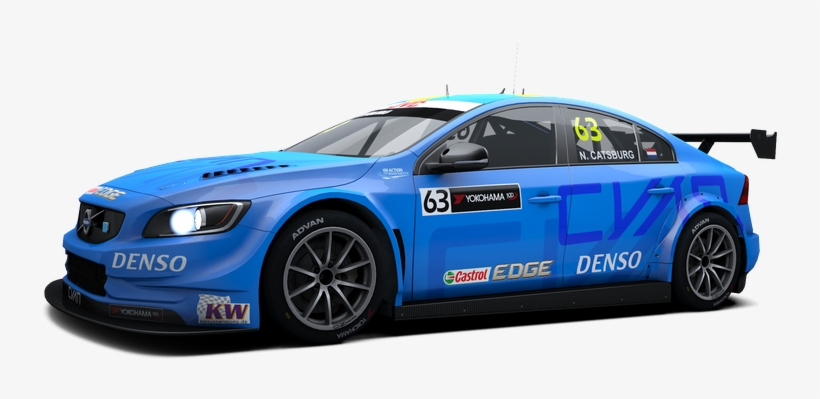 Volvo S60 Polestar Tc1 - Volvo S60 Polestar Cyan Racing, transparent png download