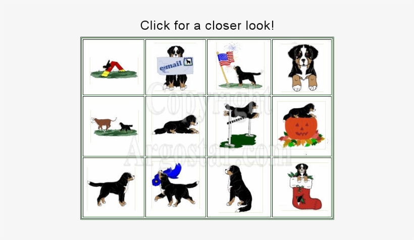 Clip Art On Cd Bernese Mountain Dog Clipart Sampler - Bernese Mountain Dog Clip Art, transparent png download