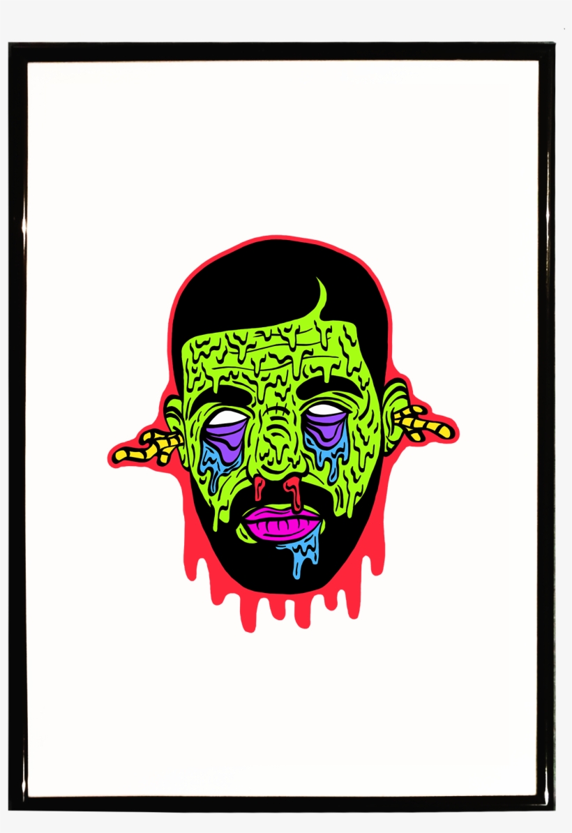 Zombie Drake A3 Print $24 - Calcomanias Png, transparent png download