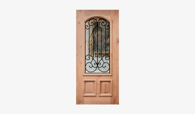 Verona 2/3 Lite W/novo Glass - 3 4 Lite Aspen Iron Grille Door, transparent png download
