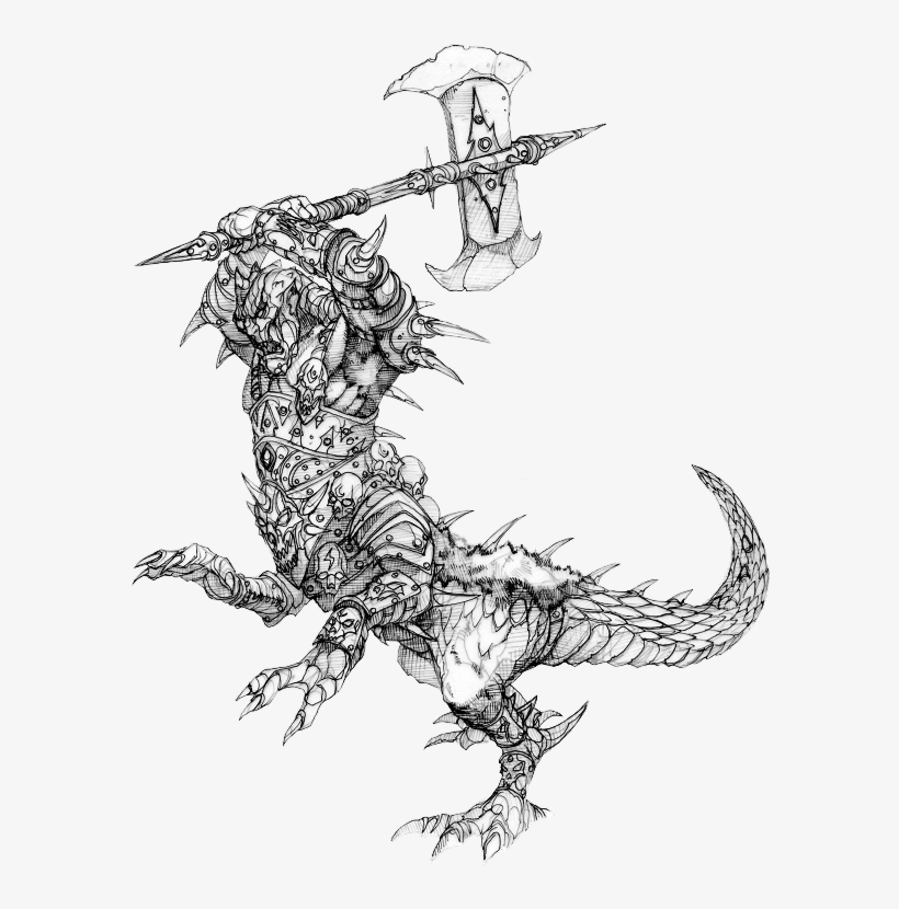 Kholukk, Ogre Drake Of The Grimwald With Unhelmed Head - Drake Ogres, transparent png download