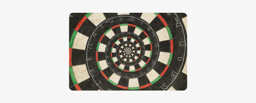 Spiral Dart Board Droste Effect Doormat - Dart Art, transparent png download